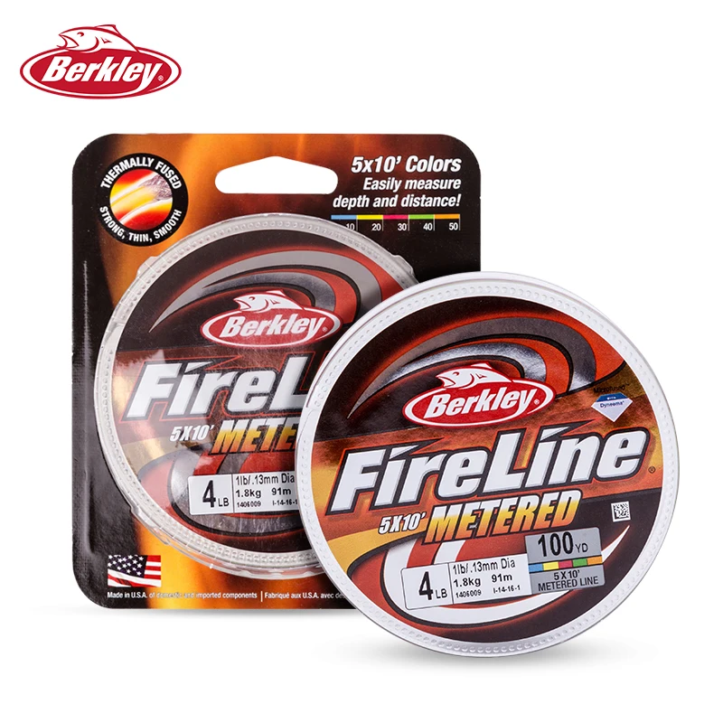 

Berkley FireLine 5X10' Metered 20LBs Smoother Cast Abrasion Low Memory Resistant Saltwater 100yds Ease Use Sinking Fishing Line