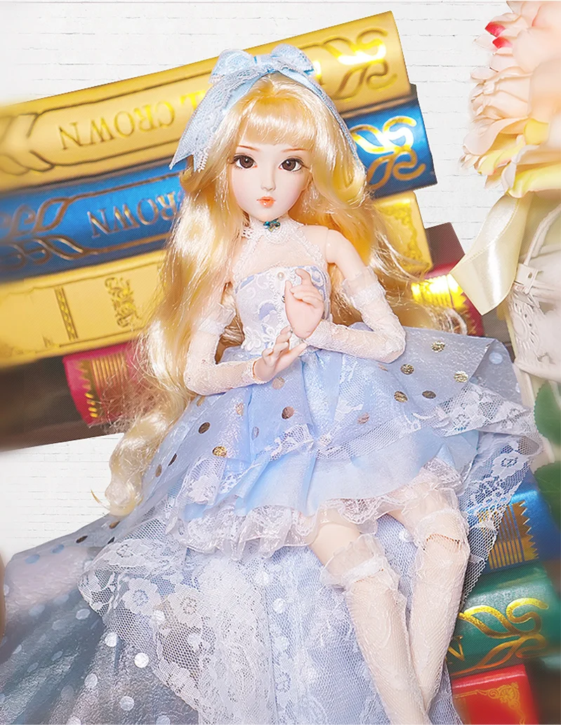 1/4BJD Blyth кукольные молочных queen механическое соединение тела с косметикой, в том числе, волосы, глаза, одежда 45 см для девочек ледяное