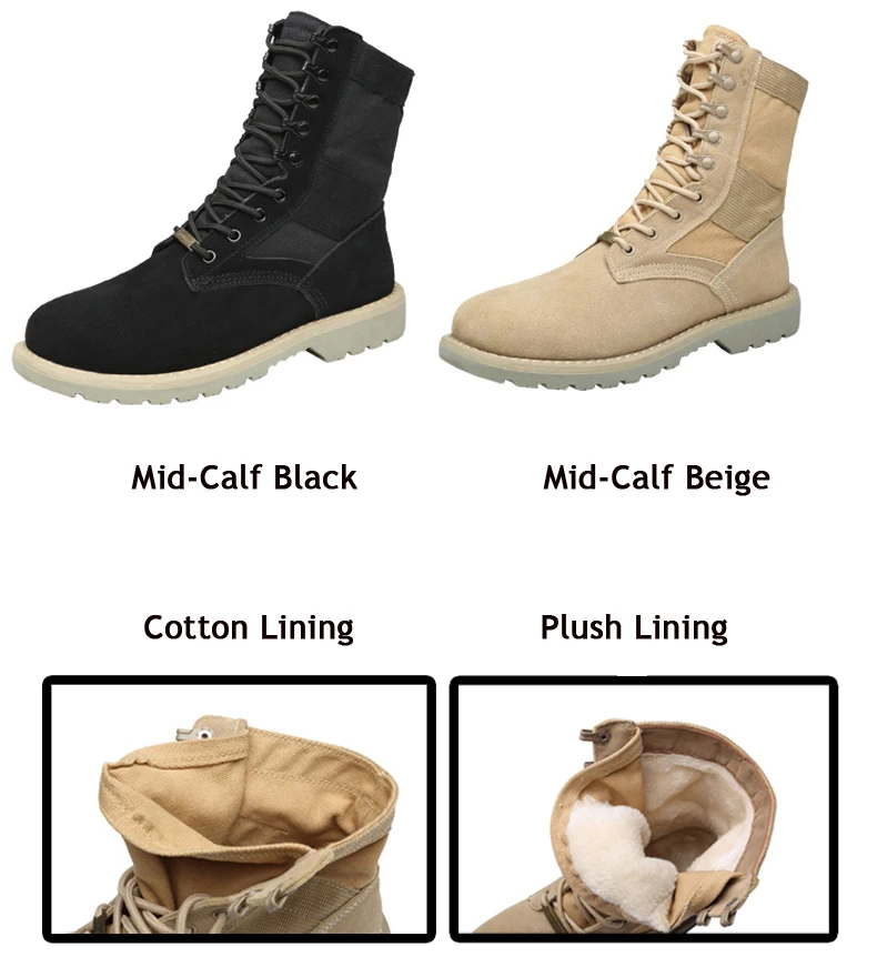 Women's Boots' Lace-Up Desert Boot Leather Winter Snow Boots Women Genuine Leather Ankle Boots For Women Flats Plus Size 10 11 9 (3)