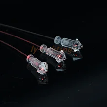 150 шт Пластиковые задние части для оптоволоконной оптики подходят 0,5 мм до 3 мм оптоволоконный кабель чашки шляпы хвосты фитинги для украшения