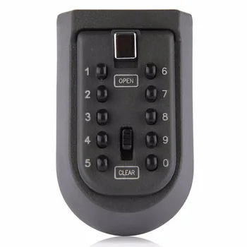 

Key Safe Box Wall Mount Password Locker Boxes Combination Code Keys Keeper Card Small Items Storage Box for Home Company Factory