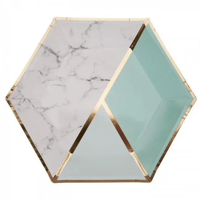 Gold-Pink-Mint-Green-Paper-Disposable-Tableware-Party-Decoration-Tissue-Paper-Tableware-Plates-Cups-Napkins-Straw (3)