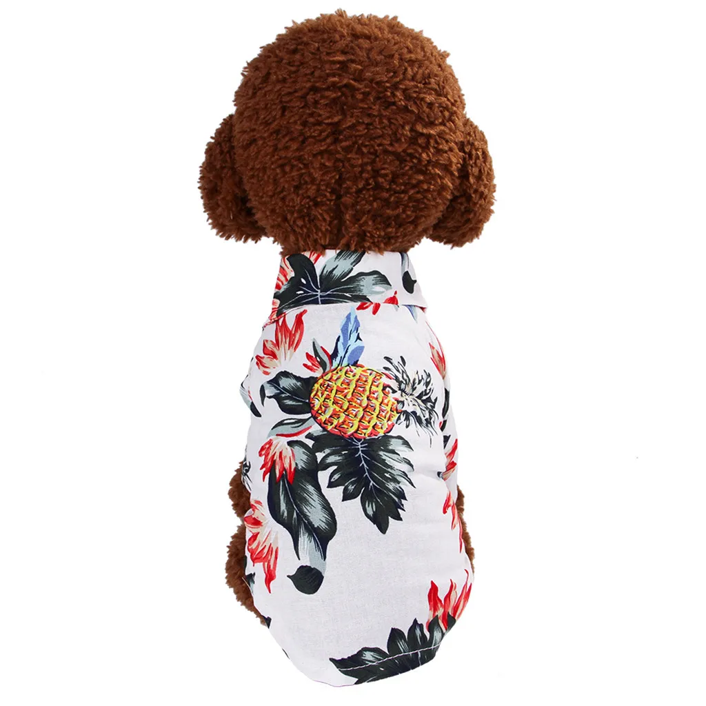 Летняя мини Милая рубашка с принтом для домашних животных 2019 летняя одежда для собак юбка с принтом милый питомец, щенок жилет одежда