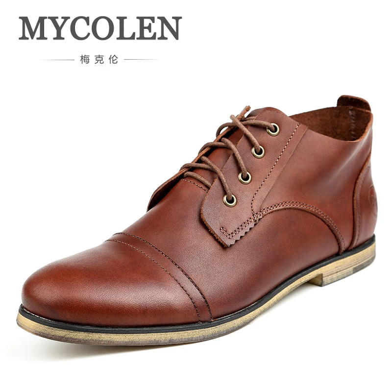 MYCOLEN Winter Men Boots 2018 Warm Boots Men Winter Boots Business Casual Shoes Men Footwear Fashion Ankle Shoes Erkek Bot цена MYCOLEN Winter Men Boots 2018 Warm Boots Men Winter Boots Business Casual Shoes Men Footwear Fashion Ankle Shoes Erkek Bot цены онлайн