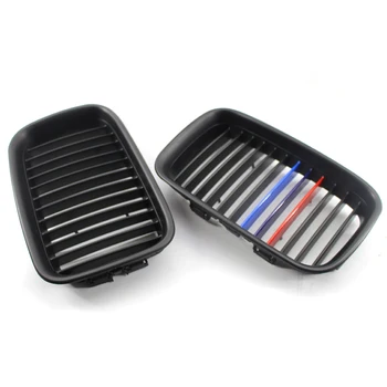 

1 Pair Matte Black M 3 Color Front Kidney Car Racing Grill Grille Bumper For BMW 3 Series E36 1997-1999 Car-styling
