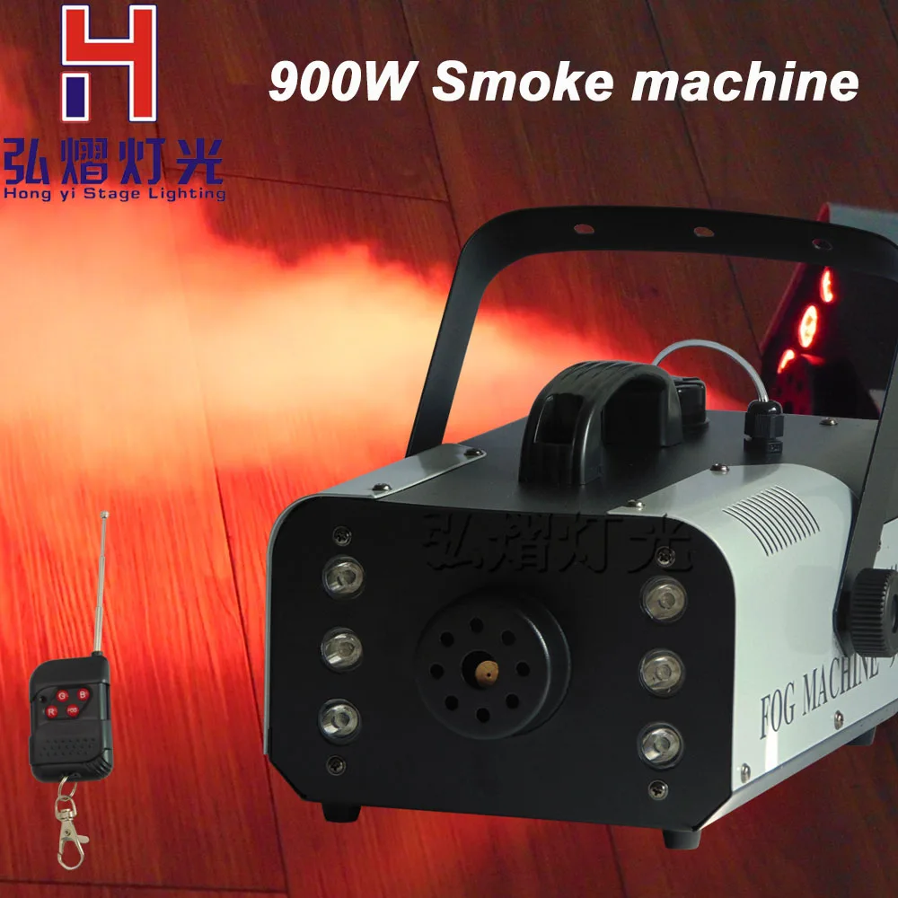 

Remote Control 900W smoke machine Professional stage dj equipment Smoke maker Mini 900w fog machine Perfect effects performance