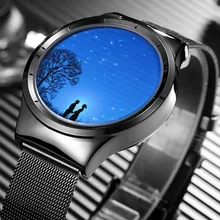 Новые креативные Дизайнерские наручные часы со стальным ремешком роскошные мужские модные цифровые фантастические часы мужские подарки унисекс светодиодный сенсорный часы