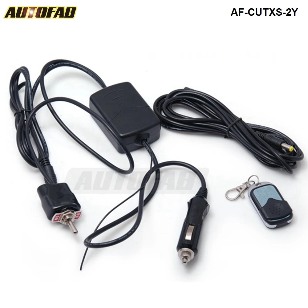 AUTOFAB - Wireless Remote and Toggle Switch For Exhaust Muffler electric Cutout System AF-CUTXS-2Y
