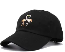 New Fashion Unisex Snapback Sun Hat Flamingoe Embroidery Cotton Baseball Caps Women Men Solid Color Dad Hats Casquette Homme