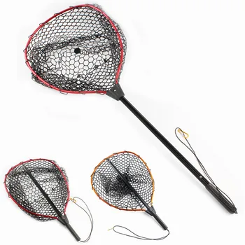 

35/43cm Outdoor Telescopic Aluminum Alloy Dip Net Anti-hanging Rubber Dip Net Squid Road Asia Scratch-resistant