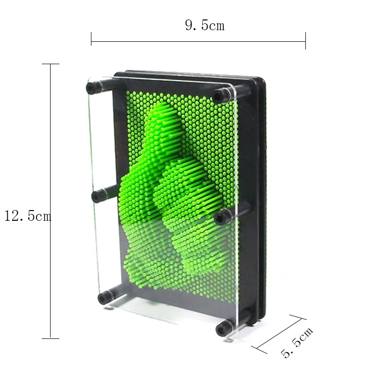 Булавка искусство Классический 3D клон резьба рука форма Волшебная модель игрушка детская игрушка настольная офисная игрушка - Цвет: Зеленый