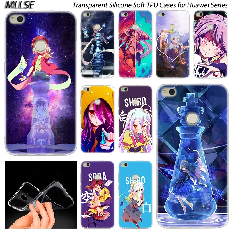 Мягкий силиконовый чехол Anime Game NO life для Huawei NOVA 3 3i 4 Honor 7A Pro 7S 6X 7X 8X 8 9 10 Lite Play View 20