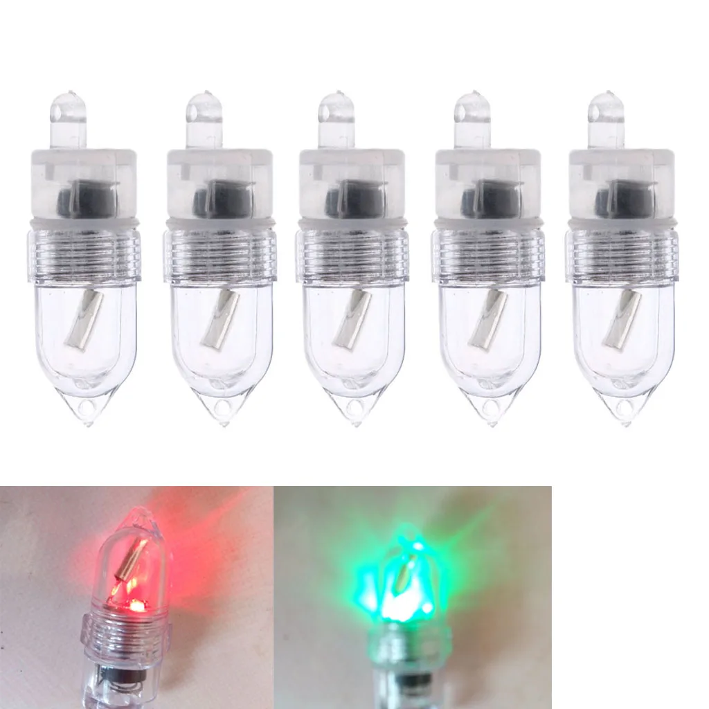 MagiDeal New Arrival 5 PCS LED Night Fishing Rod Bite Bait Alarm Light Clip On Alerter Night Fishing Tackle