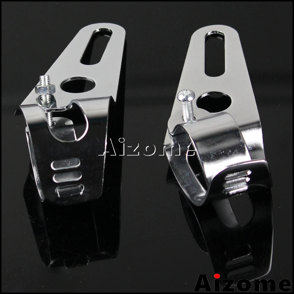 

Universal Motorcycle Headlight Bracket 35-54mm Fork Tube Brackets StreetFighter Fairing Headlamp Mount Bracket Holder