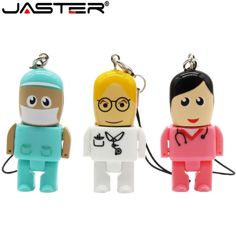 JASTER customer LOGO Doctors USB stick nurses memory stick Lovely pendrive cartoon usb flash drive pendrive 4GB 8GB 16GB 32GB JASTER customer LOGO Doctors USB stick nurses memory stick Lovely pendrive cartoon usb flash drive pendrive 4GB 8GB 16GB 32GB