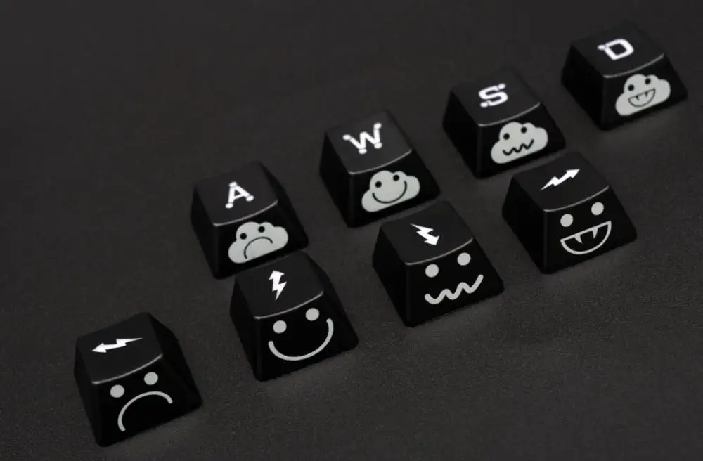 Buy 8pcs/set UV paint mechanical keyboard key caps ABS