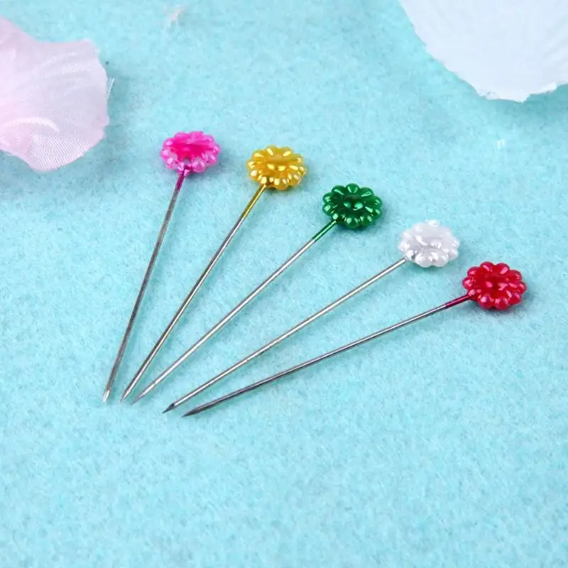 30pcs/plate Colorful Pins Wedding Corsage Sewing for DIY Jewelry Components