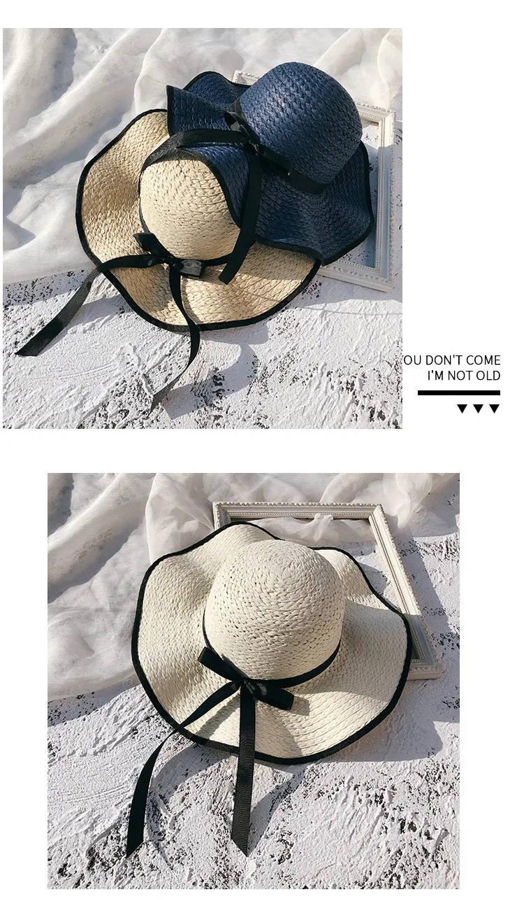 2018 Summer New Arrived Women Seaside Vacation Sunscreen Sun Hat  Beach Casual Straw Hat (30)