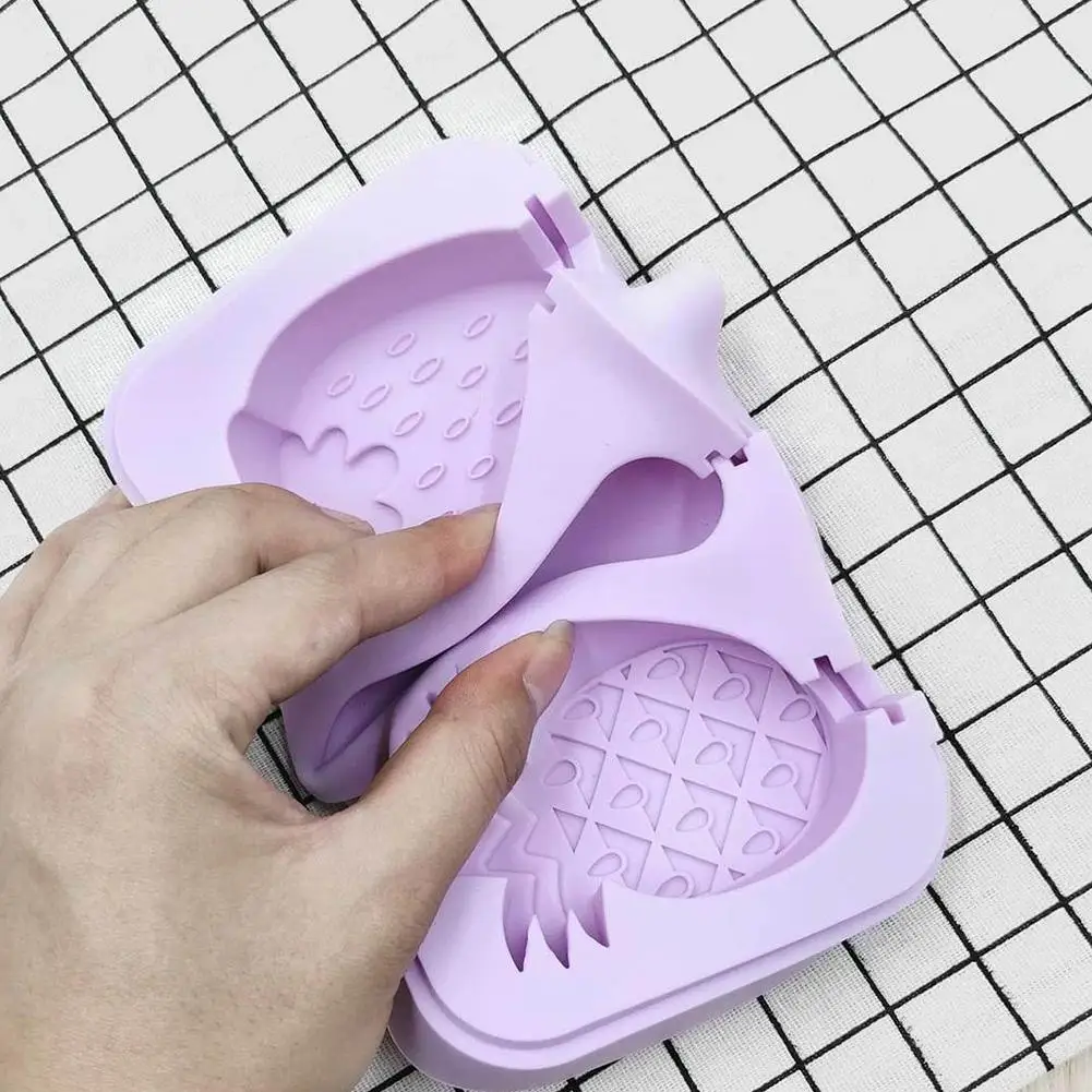 DIY ананасовая клубника Классическая квадратная форма для мороженого ручной DIY Popsicle Touch инновационное домашнее мороженое плесень