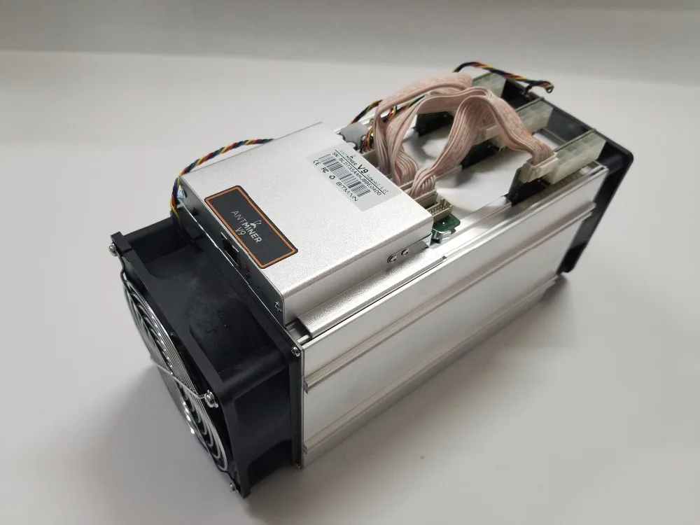 2 предмета AntMiner V9 4 T 4th/s с BITMAIN PSU Биткойн Майнер Asic шахтер Btc BCH Майнер лучше чем AntMiner S5 S7 S9 S9i T9