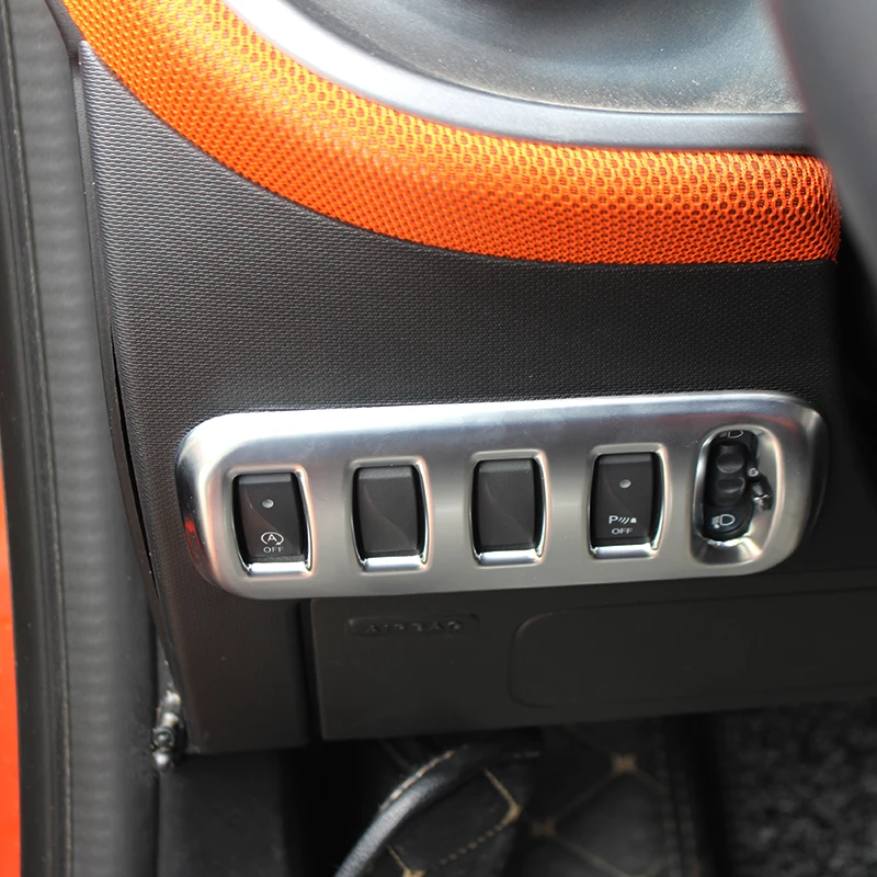 Автомобильное украшение для переключателя фар для нового smart 453 fortwo forfour ABS многофункциональная кнопка управления аксессуары для модификации