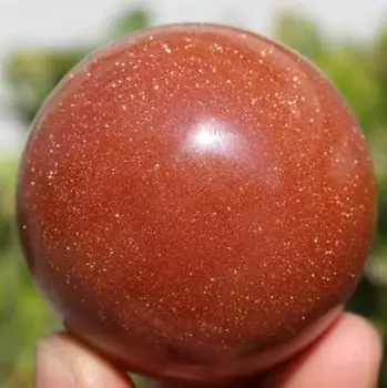 

GOLDSTONE CRYSTAL Shine / Fire SPHERE BALL HEALING 60mm