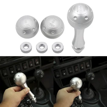 

For lada niva Car Auto Part Silver Aluminum Alloy Car Gear Shift Head Trim For LADA NIVA Accessories