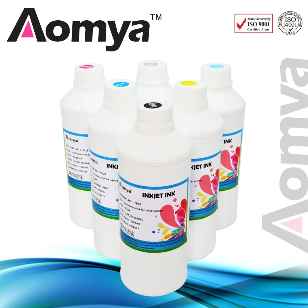 

MSDS certification bottle ink refill Sublimation ink For Mimaki JV4/JV22/JV33 , 1000ml x 6colors/lot