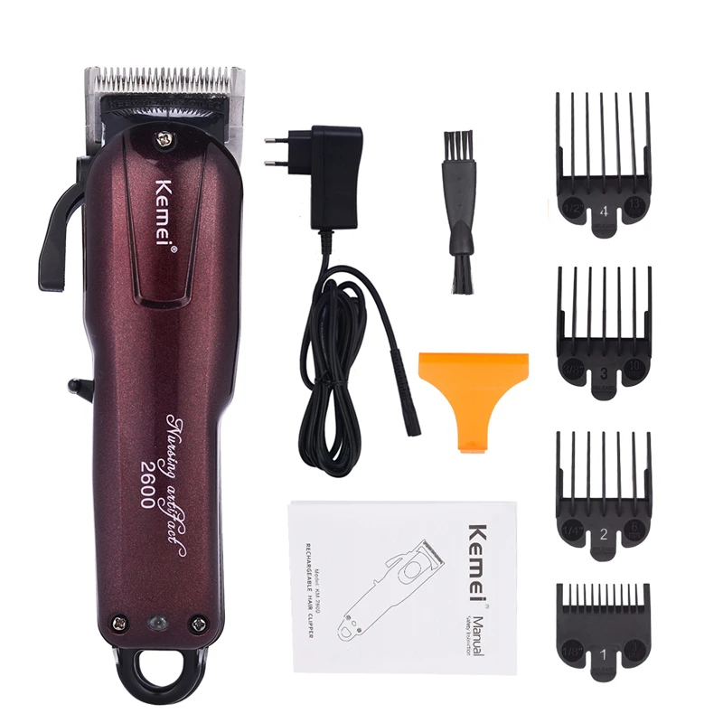 

Kemei Electric Hair Clipper Beard Trimmer Trimer Hair Cutting Machine Rechargeable Shaver Razor Cord Cordless 1 Hour Fast Charge