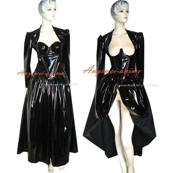

O Dress The Story Of O With Bra Black Pvc Dress Cosplay Costume Tailor-made[G348]