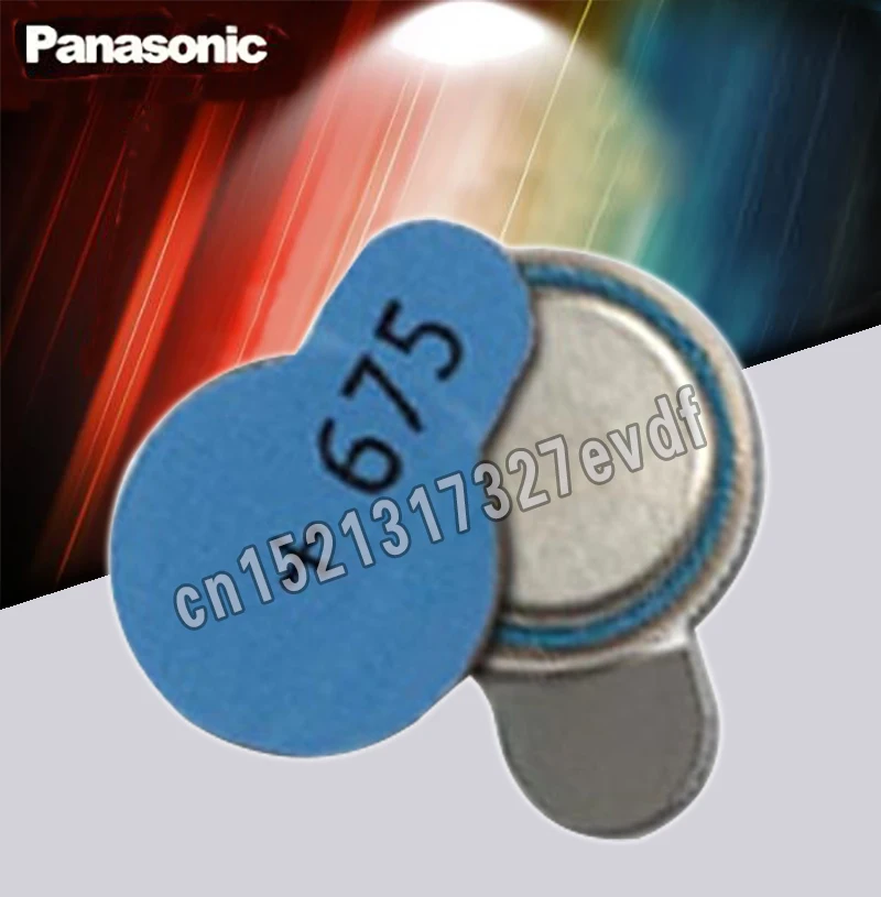 Батареи для слухового аппарата Panasonic 675 60 шт./лот PR44 A675 глухие аудиотелефоны