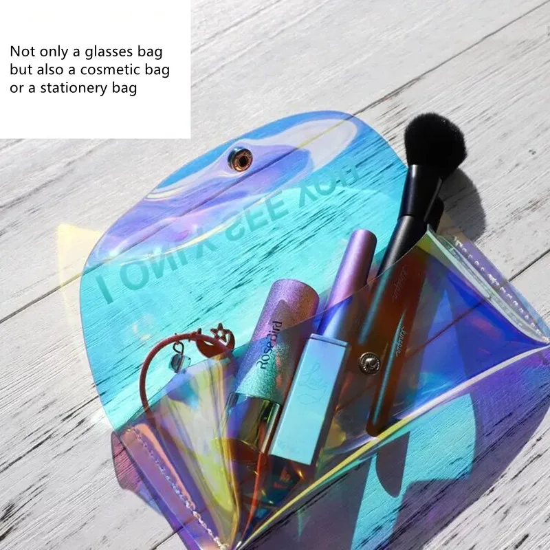 Transparent Laser Sun Glasses Soft Case Glass Spectacle Cosmetic Protection Sunglasses Box For Travel Eyewear Accessories Bags