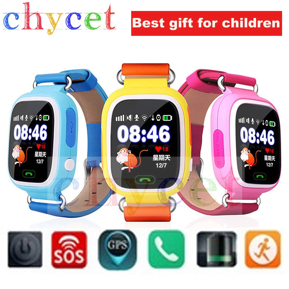 

Smart Watch Q90 Touch Screen GPS Tracker for kid SOS call Wifi Smartwatch Location Finder devices Anti-Lost watch PK q60 q80 q50