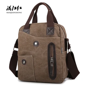 

Vintage Canvas Men Messenger Bags Casual Crossbody Shoulder Bag For Men Fashion Leisure Business Male Satchel Bag Handbag 1104