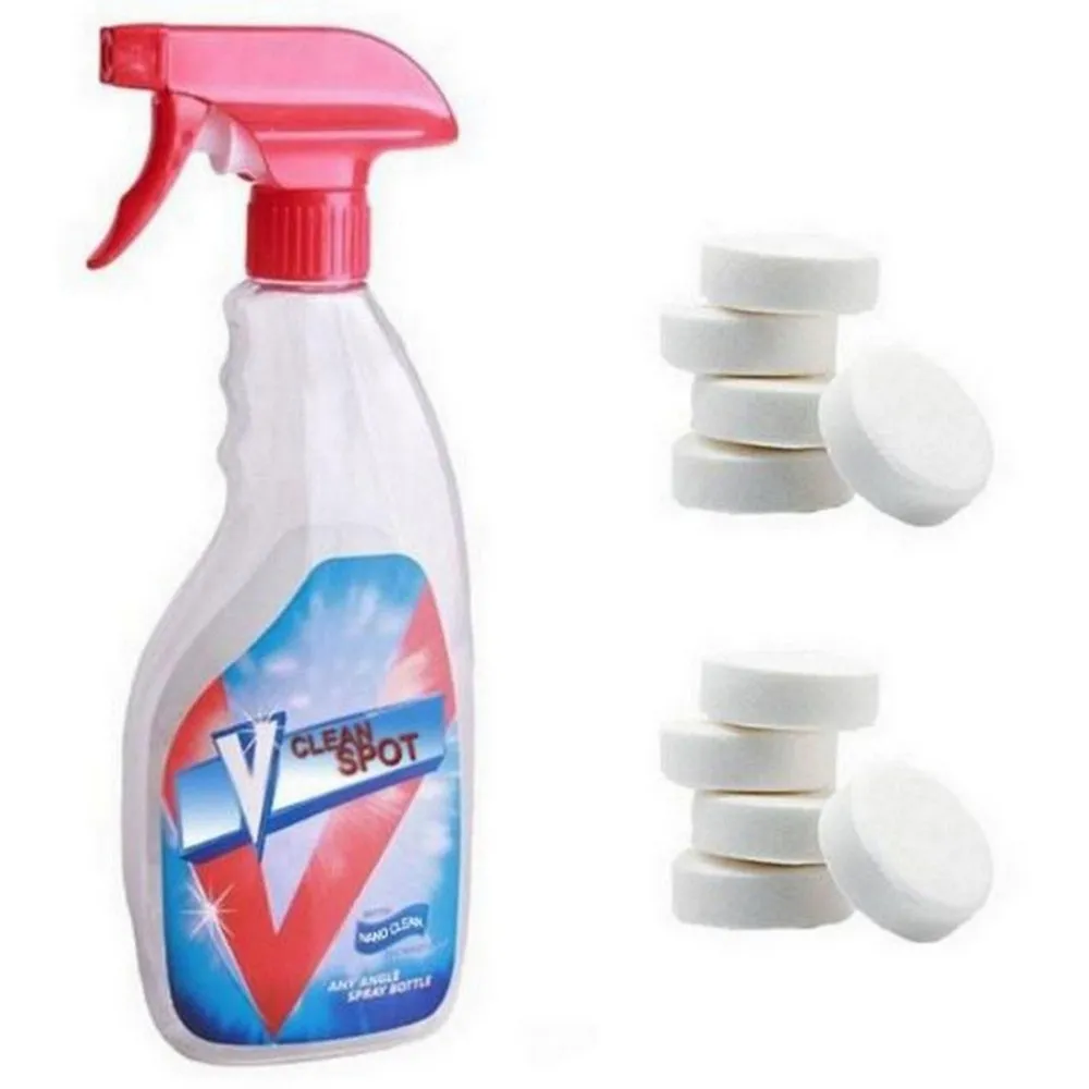 10PCS Multifunctional Effervescent Spray Cleaner Set with Bottle Home Cleaning Kitchen | Дом и сад