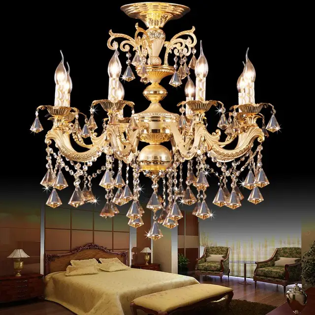 Hot Item 6/8/10 Head Luxury Gold Crystal Ceiling Light Gold Noble Living Room Ceiling Lights Diner Lights AC90-260V Free Shippiing Hot Item 6/8/10 Head Luxury Gold Crystal Ceiling Light Gold Noble Living Room Ceiling Lights Diner Lights AC90-260V Free Shippiing