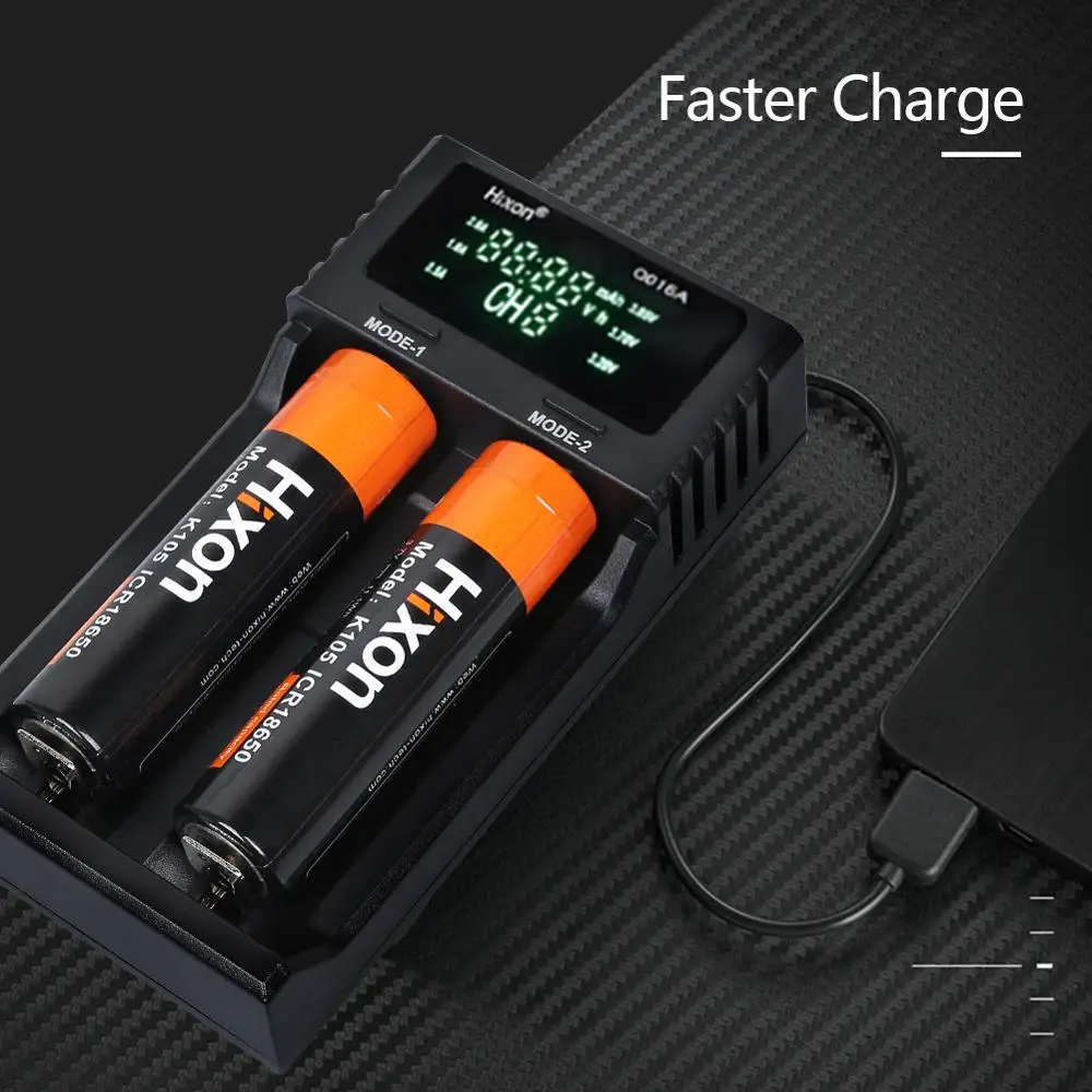 2 Solts Smart LCD зарядное устройство для li ion/IMR/LiFePO4 26650 18650 17500 16340 (CR123A) и Ni MH/Cd AA AAA A SC C
