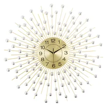 Amazon креативные настенные часы гостиная дизайнерские часы простые электронные часы на цепочке металлические настенные украшения гостиная
