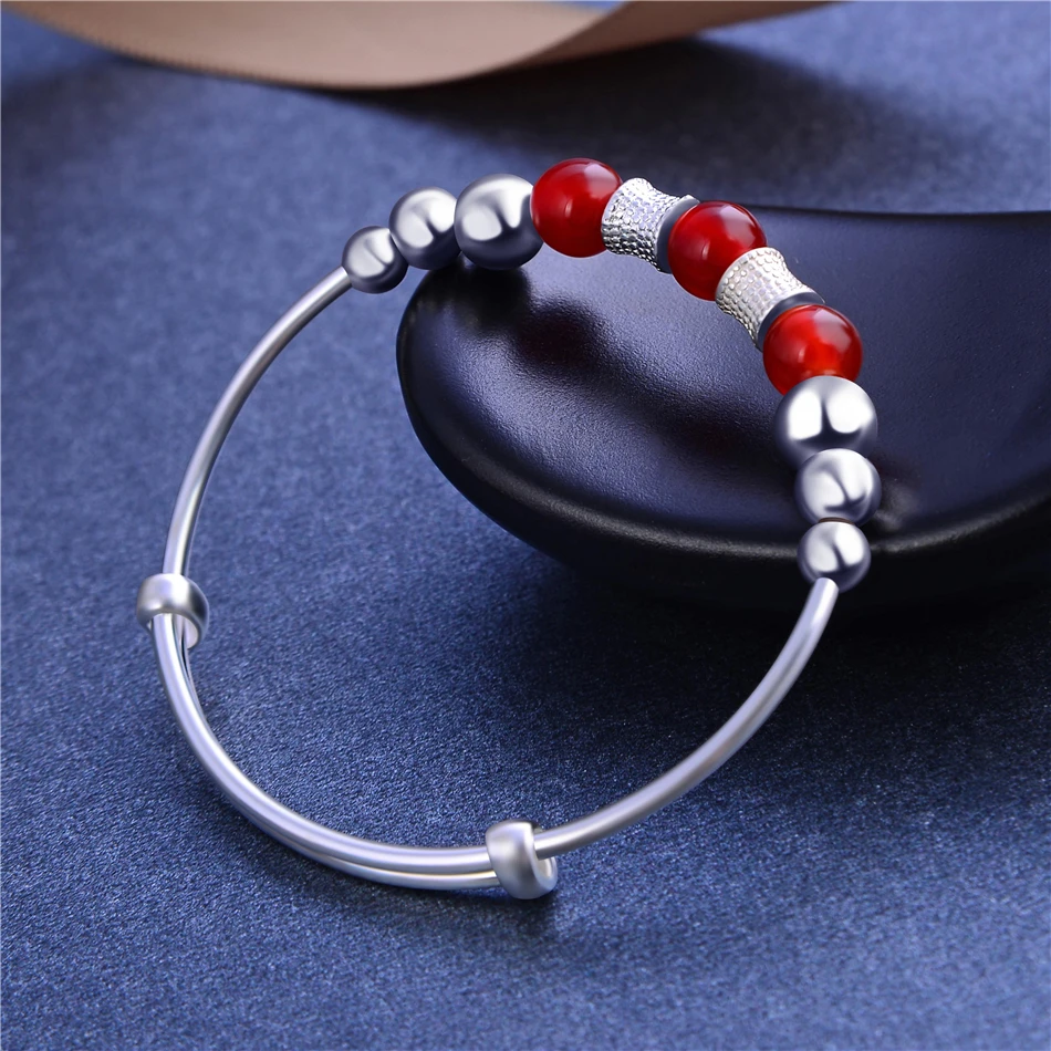 Браслет из серебра 990 пробы женский простой красный агатовый браслет браслеты детские серебряные ювелирные изделия оптом
