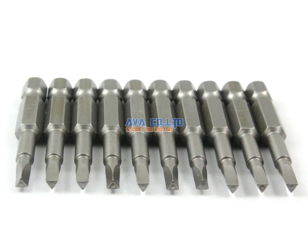 10 Pieces 2.7mm Triangle Screwdriver Bit S2 Steel 1/4" Hex Shank 50mm Longin Power