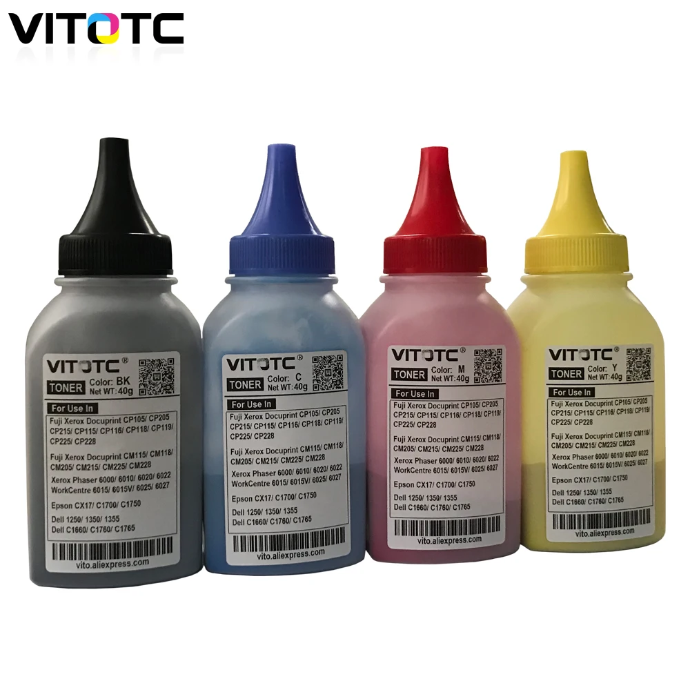 Laser a Cores de Recarga em pó de Cor Compatível para Fuji Xerox Docuprint Cp305d Cp305eg Cm305 Cm305df C1110b C1110 4 Cp305 Cp305b
