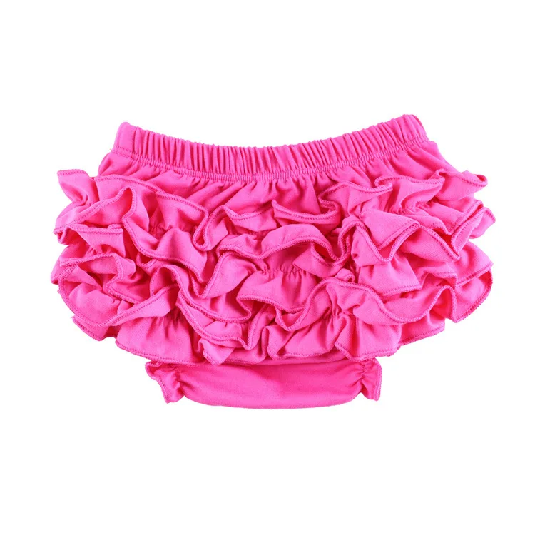 Lovely Baby Cotton Shorts Infant Toddler Flower Ruffles Bloomers Kids