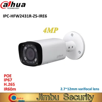 

IP camera Dahua 4MP WDR H.265 bullet Camera IPC-HFW2431R-ZS-IRE6 2.7~12mm varifocal lens IR60m IP67 PoE