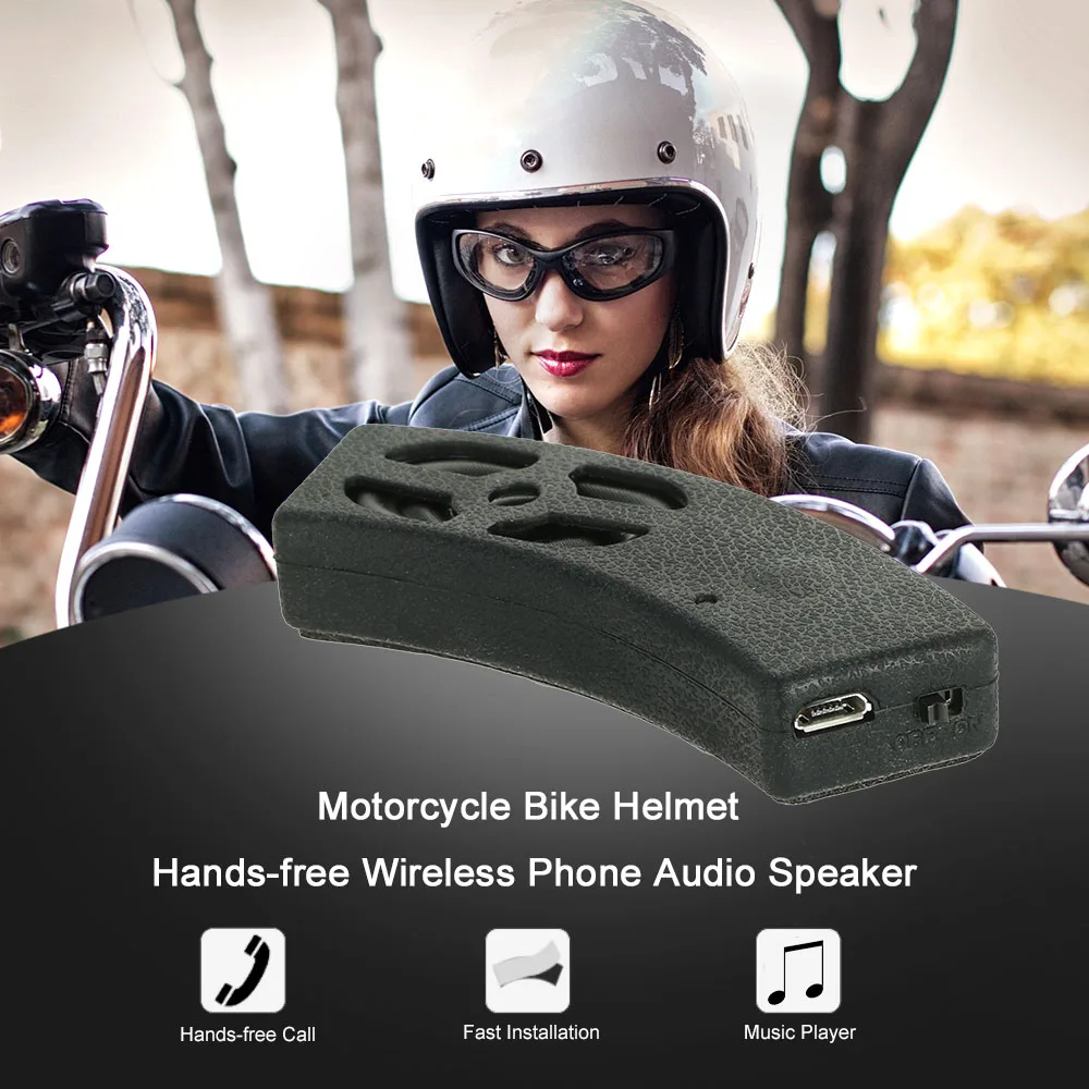 

Bicycle Motorcycle Bluetooth Speaker Helmet Audio Stereo Headset Speaker Handsfree Call Voice Navigation for iPhone for Android