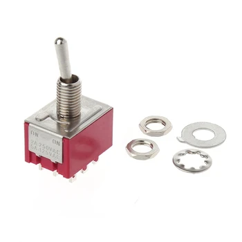 

Mini 6mm MTS-302 Toggle Switch 9 Pin 2 Position ON/ON 5A/125VAC 2A/250VAC