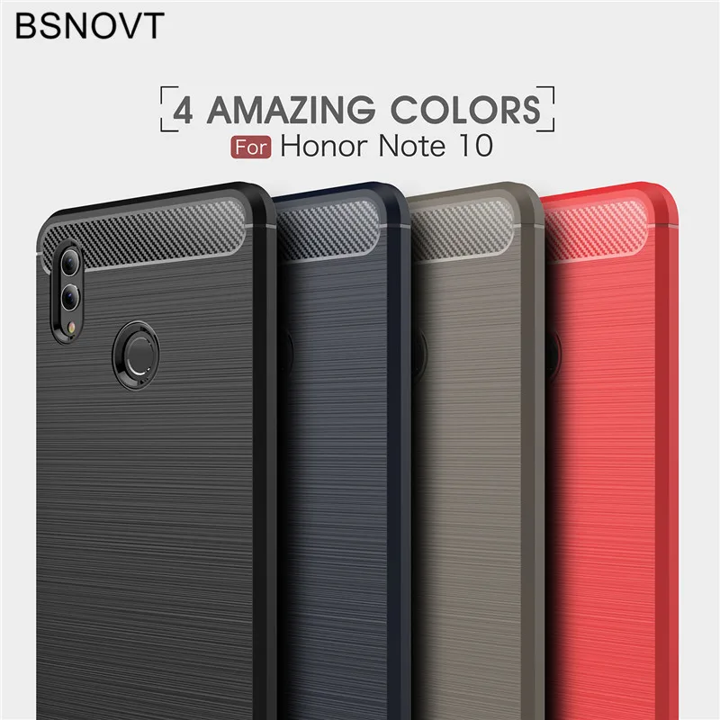 BSNOVT Huawei Honor Note 10 RVL-AL09 Cover Shockproof Silicone Brushed Phone Bumper Back Case For Note10 |