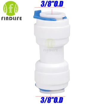 

Water Filter Parts 5 pcs 3/8" * 3/8" Equal Straight Tube OD Quick Connection For Water purifier Reverse Osmosis machine 1566