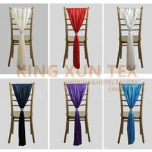 Шелк льда шифон Chiavari стул створки крышка стула включает пряжку для банкета свадьбы отеля события украшения