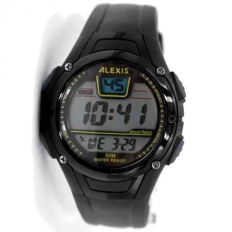 DW423D Black Watchcase Date Alarm BackLight Water Resist Men Women Digital Watch