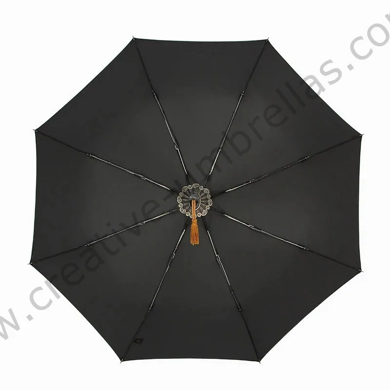 Najtaniej 105cm dia. Automatyczne otwieranie i zamknięte auto miecz samuraja katana parasol Wolverine pozłacany wiatroszczelny spike dragon parasol
